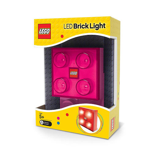 Lampka w kształcie klocka Lego różowa