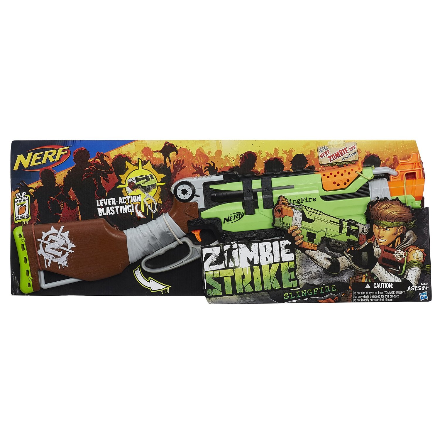 Nerf Zombie Slingfire Hasbro A6563