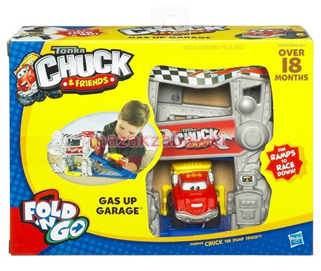 Tonka Chuck Mini mobilny zestaw Stacja Benzynowa HASBRO