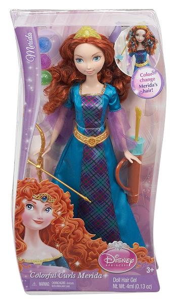 Merida Waleczna Kolorowe Włosy Mattel