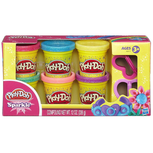 Play-Doh Ciastolina błyszczące tuby A5417