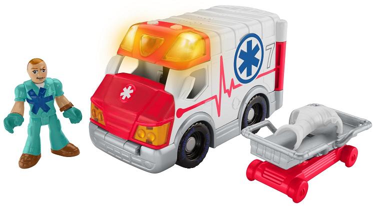 Pojazdy Miejskie Ambulans Imaginext