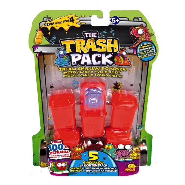 Trash Pack 5 Śmieciaków w Kontenerze Cobi 68115