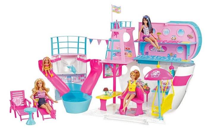 Rodzinny jacht wycieczkowy Barbie + GRATIS MATTEL X3209+T7427