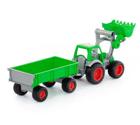 Farmer-technik Traktor-ładowarka z przyczepą 8817