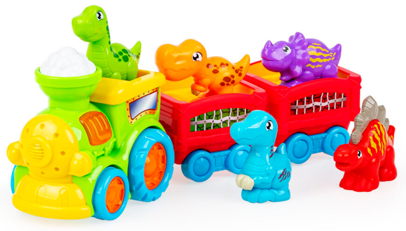Pociąg Dino interaktywny z dinozaurami Dumel