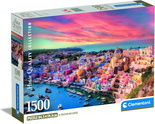 Puzzle 1500 Compact Picturesque Procida Island Clementoni