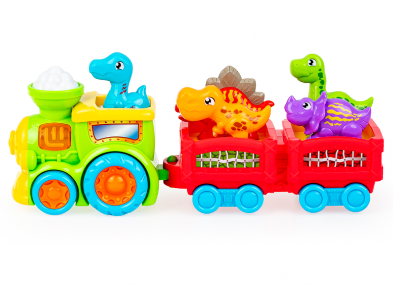 Pociąg Dino interaktywny z dinozaurami Dumel