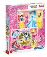 Puzzle 2x60 Disney Princess Clementoni