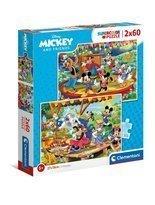 Puzzle 2x60 Super Color Mickey Friends Clementoni