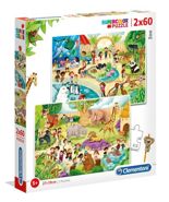 Puzzle 2x60 Zoo 21603 Clementoni