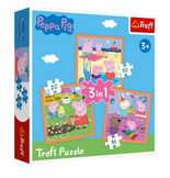 Puzzle 3w1 Pomysłowa Świnka Peppa Trefl