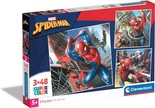 Puzzle 3x48 Super Kolor Spiderman Clementoni