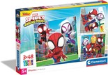 Puzzle 3x48 Super Kolor Spidey Clementoni