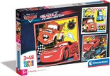 Puzzle 3x48 Super Kolor Square Cars Glow Racers