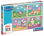 Puzzle 4w1 Super Kolor Świnka Peppa Clementoni