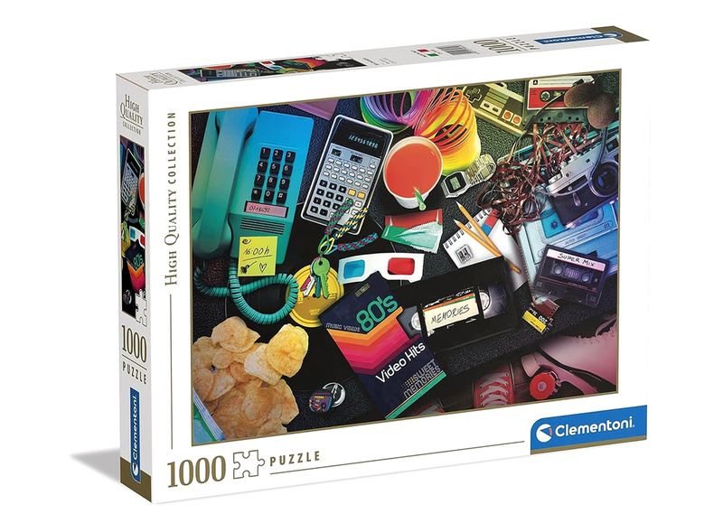  Puzzle 1000 HQ 80s Nostalgia Clementoni