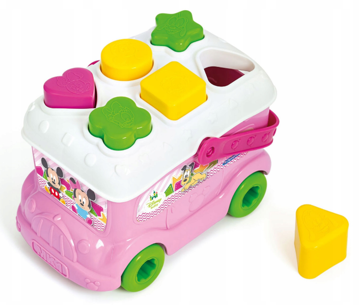 Autobus Baby Disney Minnie z klockami Clementoni