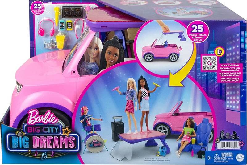 Barbie Big City Auto Koncertowa scena 2w1 GYJ25