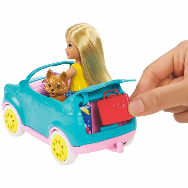 Barbie Chelsea z przyczepą kempingową FXG90 Mattel