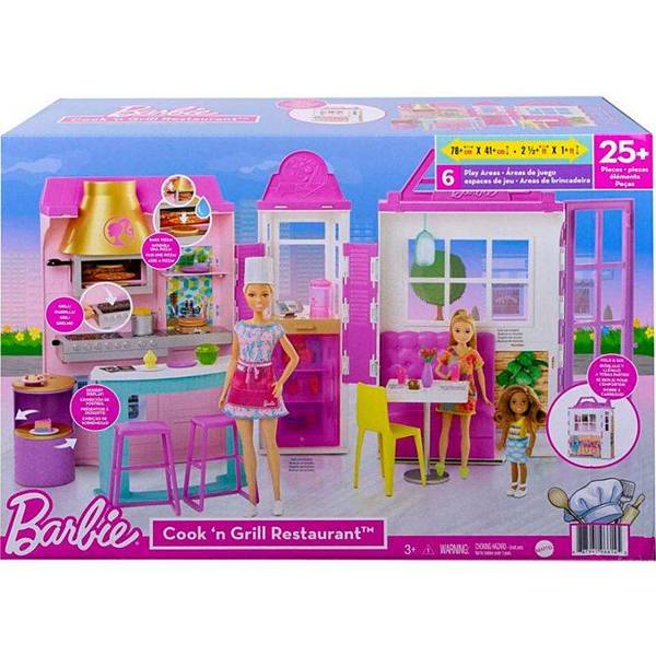 Barbie restauracja z grillem zestaw GXY72 Mattel