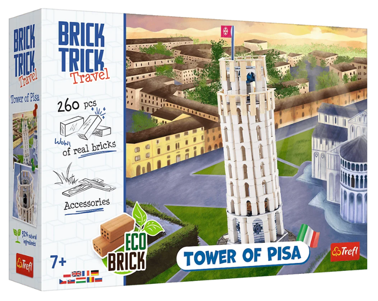 Brick Trick Podróże Krzywa Wieża w Pizie Trefl