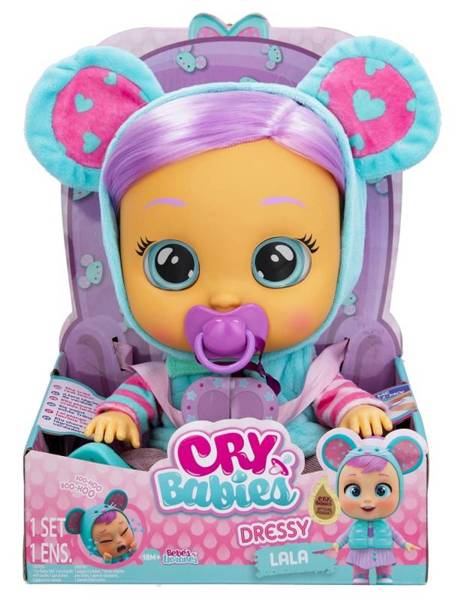 Cry Babies DRESSY LALA interaktywny bobas Myszka