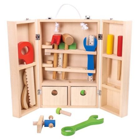 Drewniana skrzynka z narzędziami Tooky Toy
