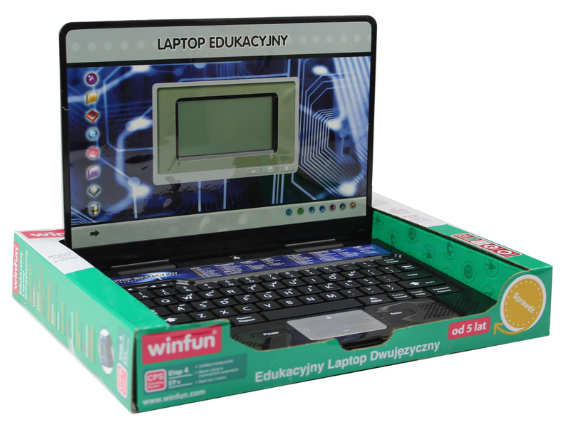 Edukacyjny Laptop dwujęzyczny dla dzieci Winfun