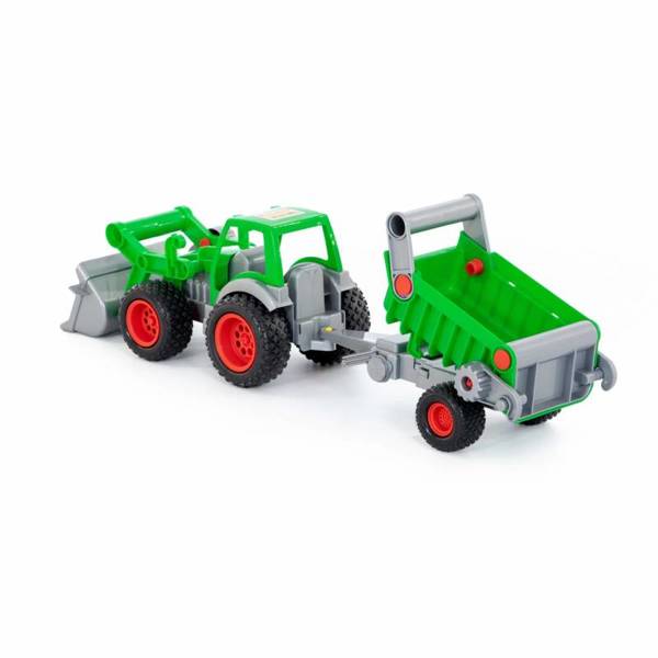 Farmer Technik Traktor ładowarka z przyczepą 8718