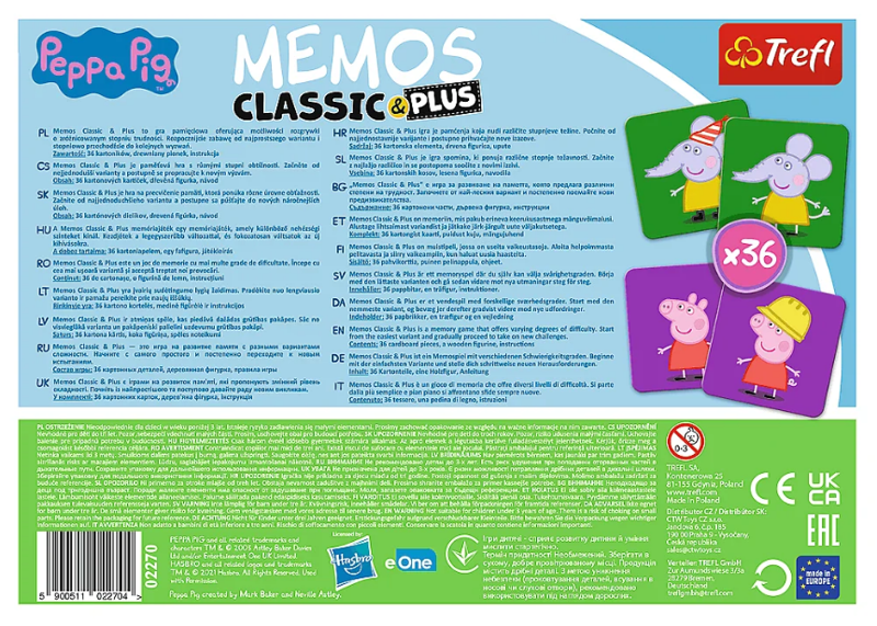 Gra Memos Classic Plus Świnka Peppa Trefl