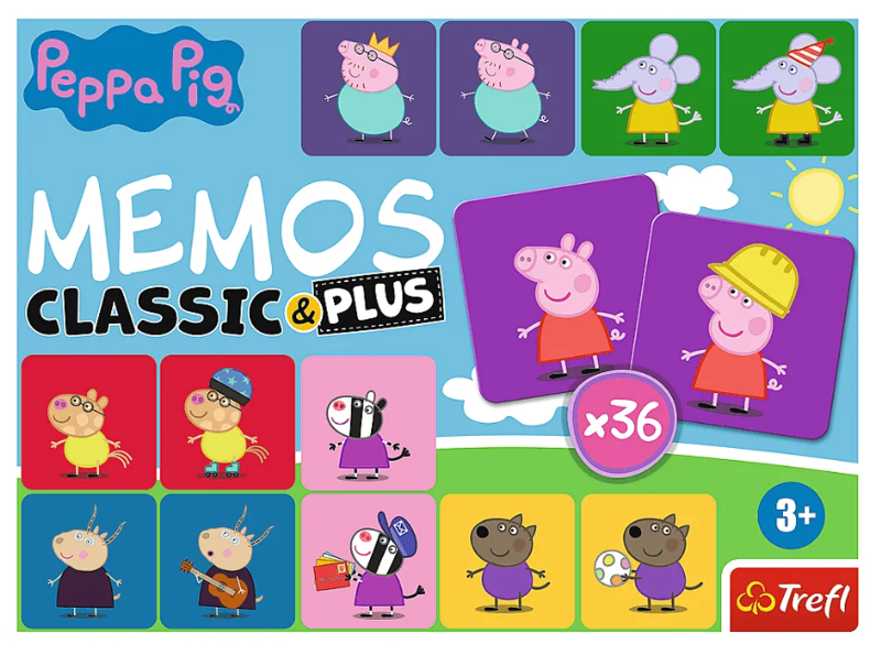 Gra Memos Classic Plus Świnka Peppa Trefl