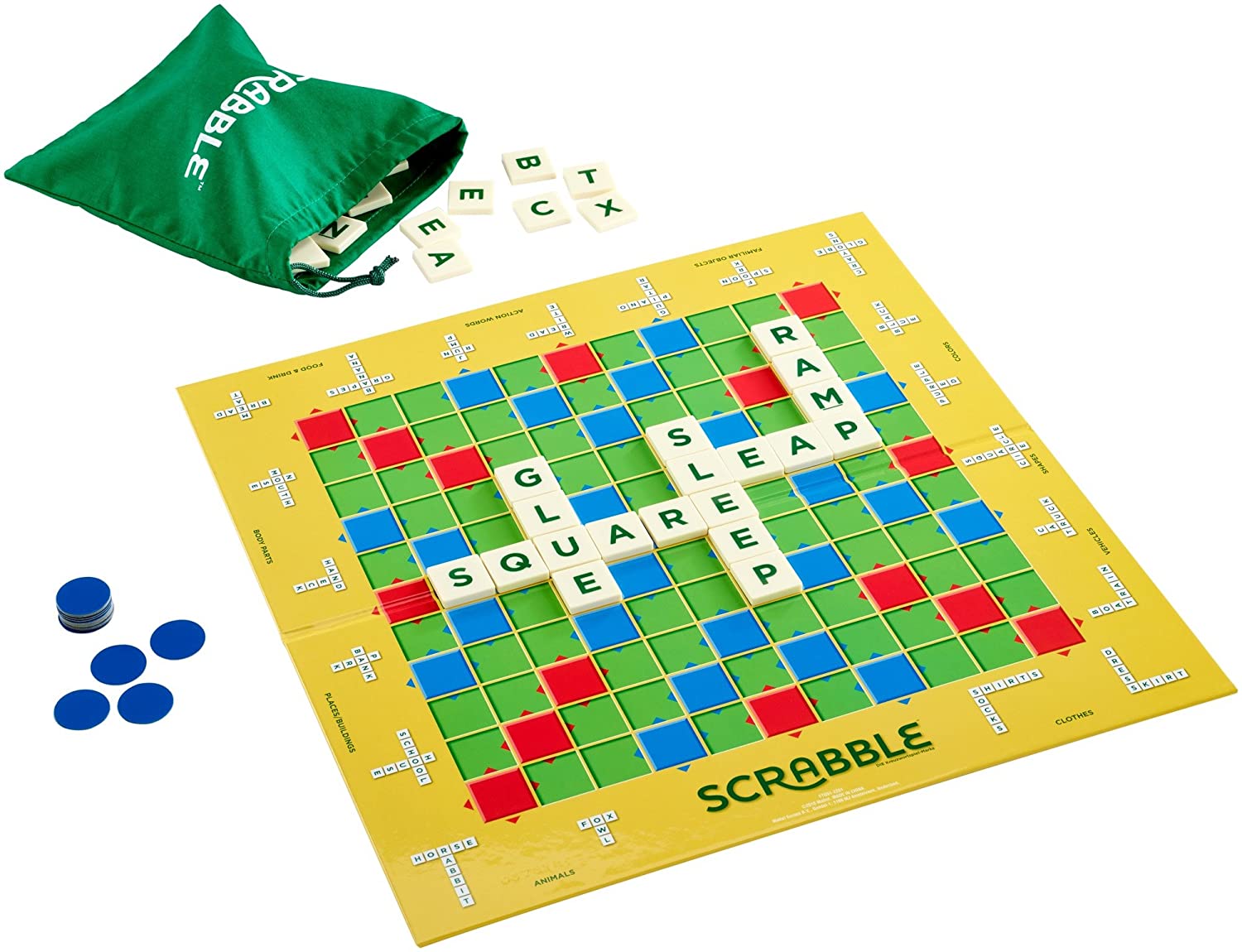 Gra Scrabble Practice and Play j. angielski Mattel