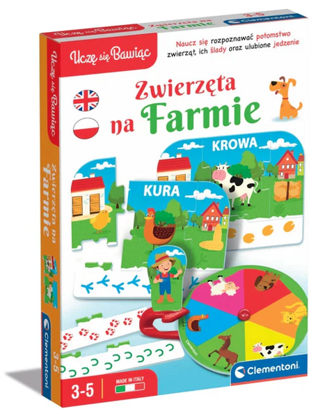 Gra edukacyjna Zwierzęta na farmie Uczę się bawiąc