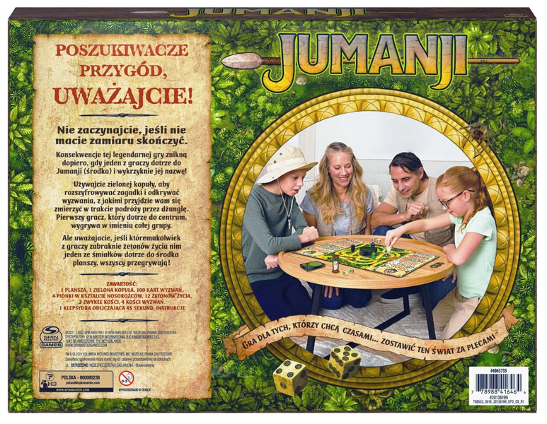 Gra planszowa przygodowa Jumanji Spin Master