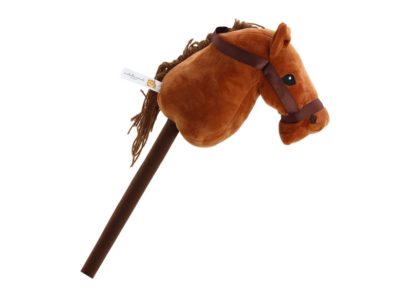 Hobby Horse Pluszowa Głowa Konia na kiju - brązowy