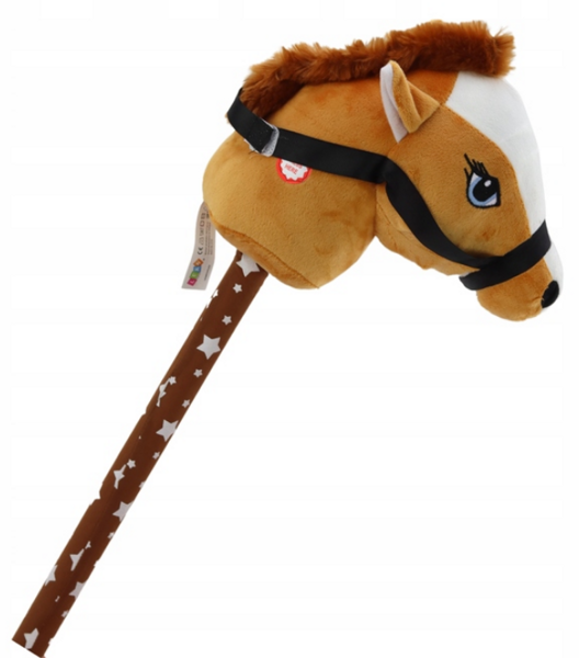 Hobby Horse Pluszowa Głowa Konia na kiju - brązowy