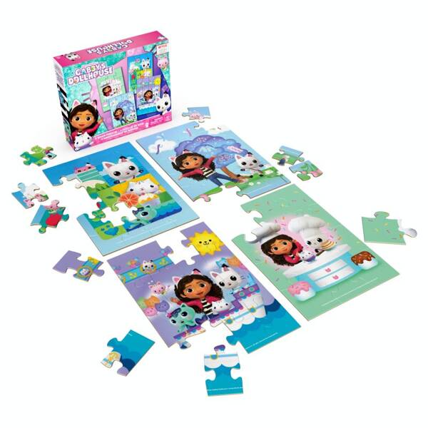 Koci Domek Gabi drewniane puzzle x4 Spin Master 