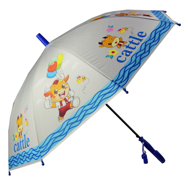 Kolorowy parasol dziecięcy z gwizdkiem 85 cm wzory