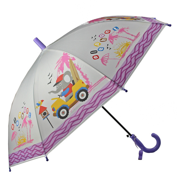 Kolorowy parasol dziecięcy z gwizdkiem 85 cm wzory