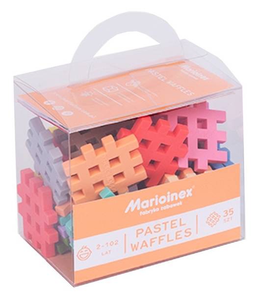 MARIOINEX Klocki Mini Waffle Pastel 35 szt.