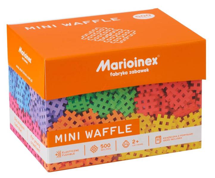 MARIOINEX Klocki Waffle Mini 500szt. konstrukcyjne