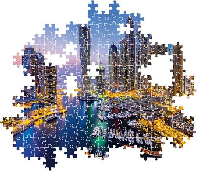 Puzzle 1000 Compact Dubaj Clementoni