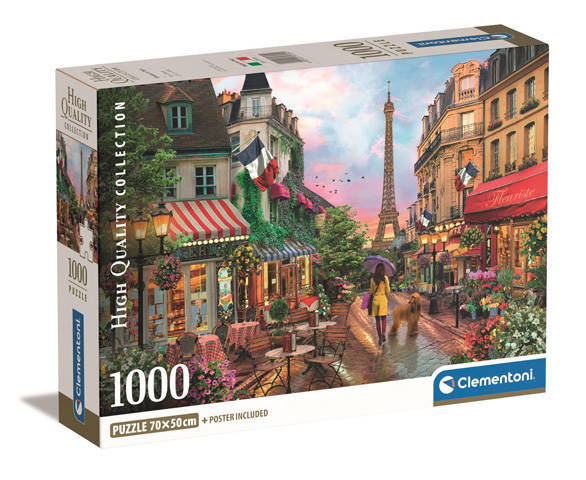 Puzzle 1000 Compact Flowers in Paris CLE 39705