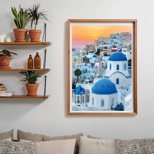 Puzzle 1000 Compact Santorini Grecja Clementoni