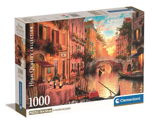 Puzzle 1000 Compact Wenecja Clementoni 39774