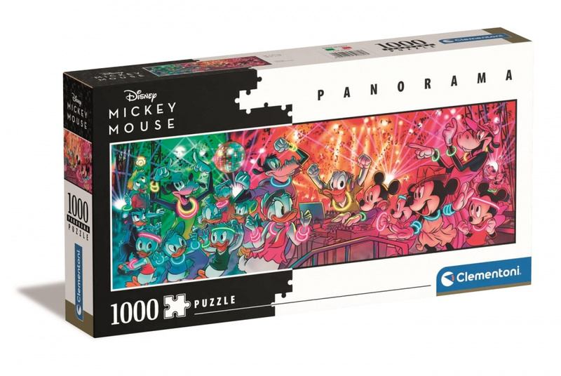 Puzzle 1000 Panorama Disney Disco Clementoni