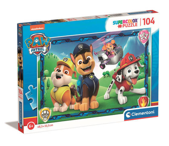 Puzzle 104 Super Color Psi Patrol Clementoni 27177