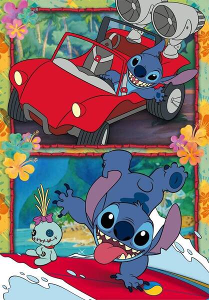 Puzzle 104 Super Kolor Disney Stitch Clementoni