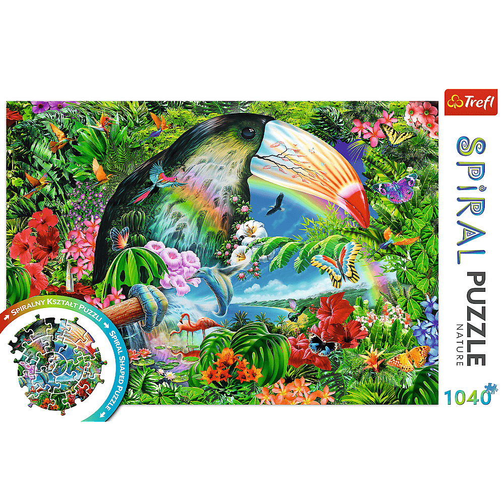 Puzzle 1040 el. Tropikalne Zwierzęta Trefl